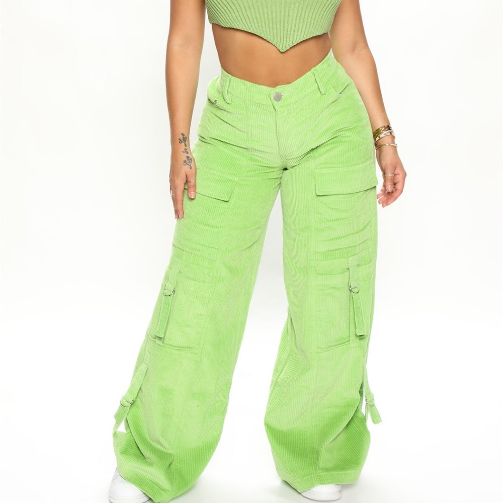 Lime Green Cargo Pants